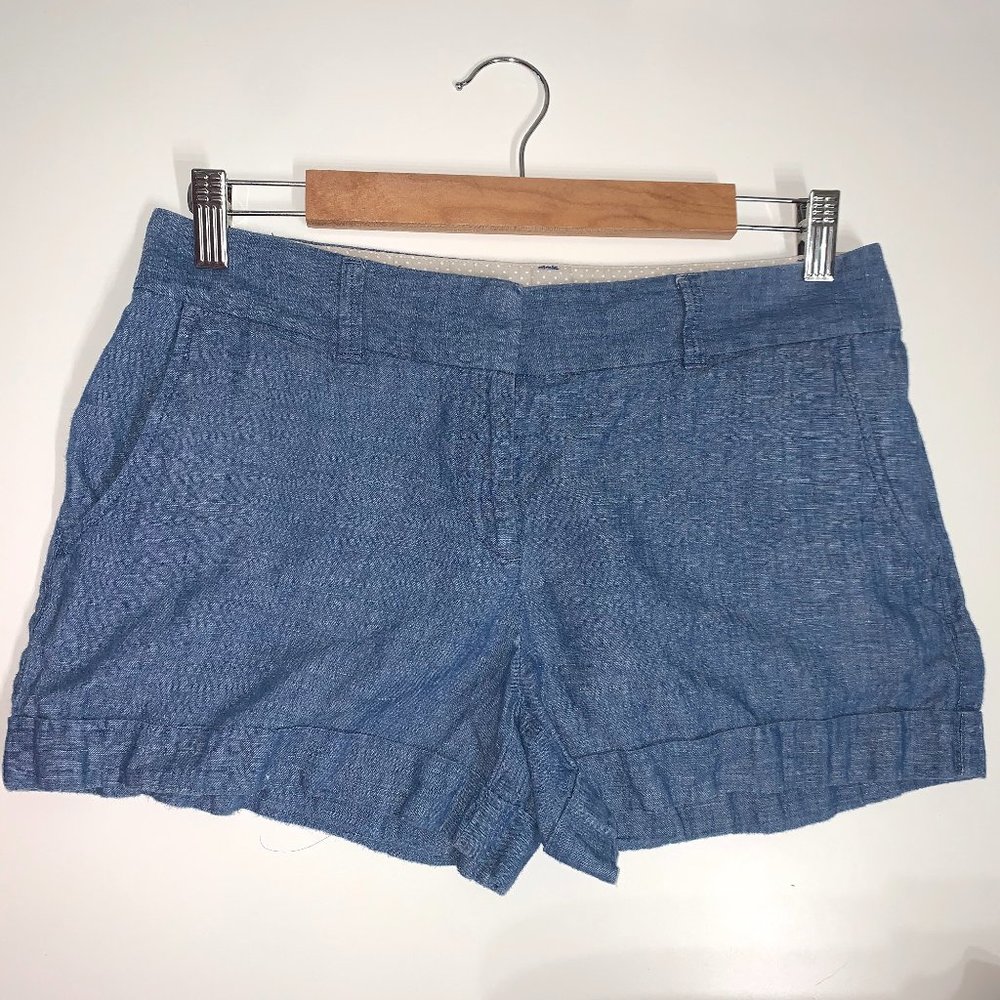 ANN TAYLOR LOFT | Denim Blue Shorts Dark Wash 4